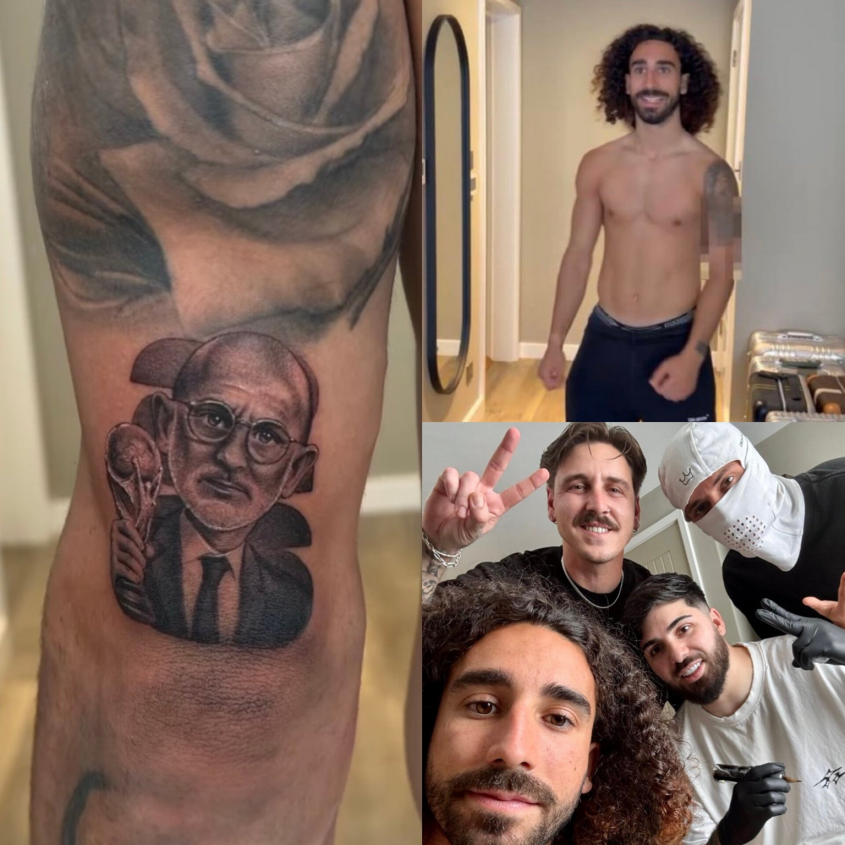 Marc Cucurella DOTRZYMAŁ SŁOWA i WYTATUOWAŁ sobie Luisa de la Fuente!
